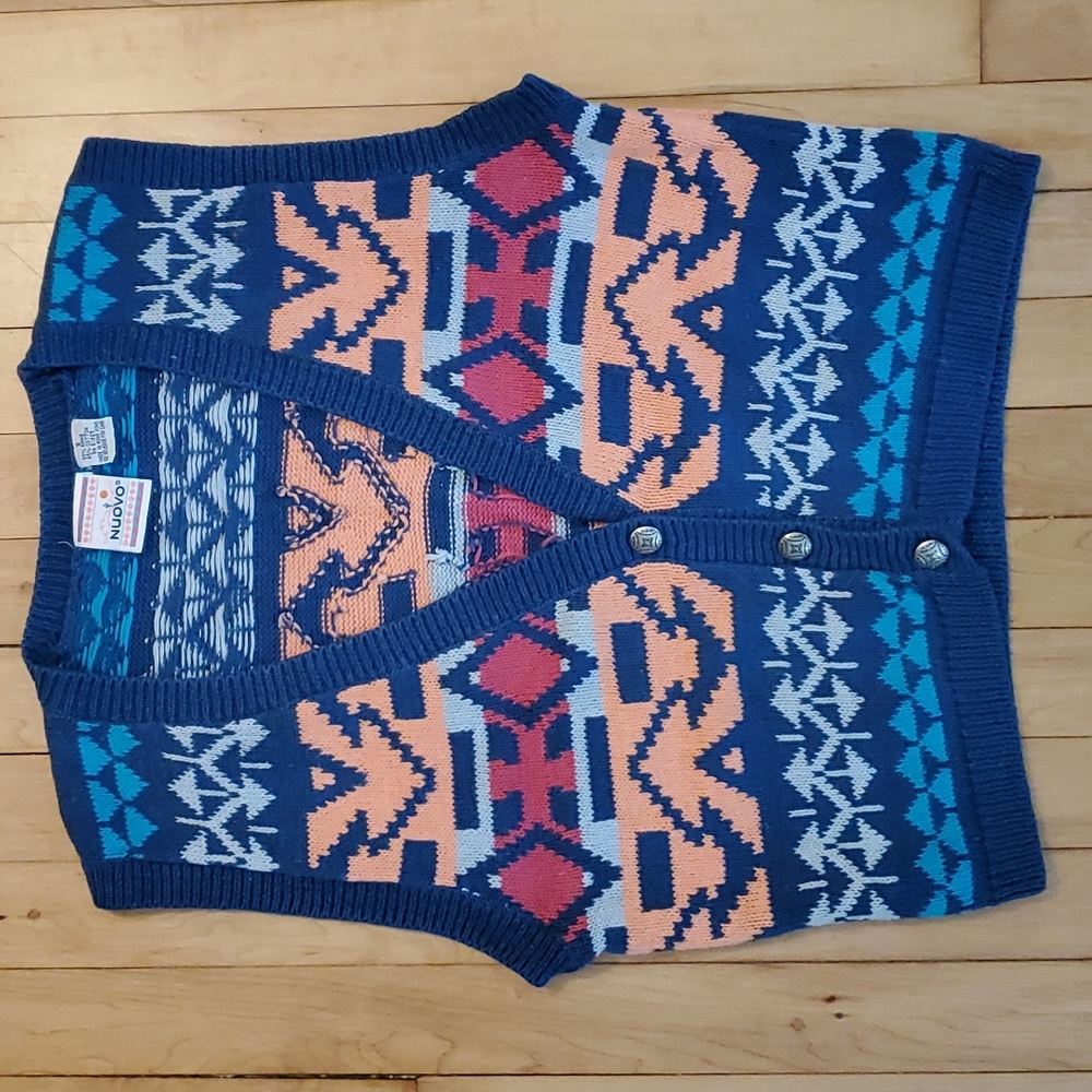 Vintage 90's Desert Style Sweater Vest